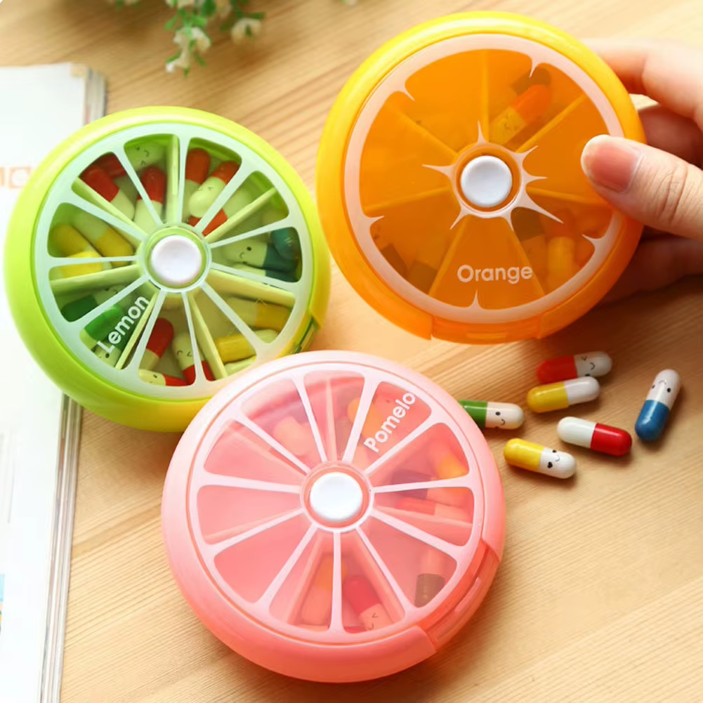 Boîte à Pilules Ronde 7 Jours – Organisateur Médicaments - My Store