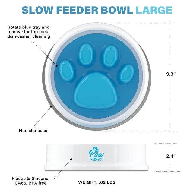 Bol Ralentisseur en Forme de Patte – Chiens & Chats - My Store