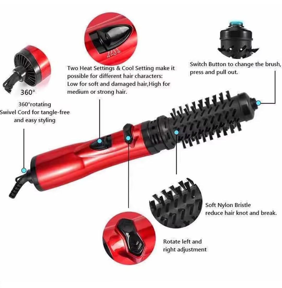 Brosse Soufflante Rotative 2-en-1 – Brushing, Boucles & Lissage - My Store