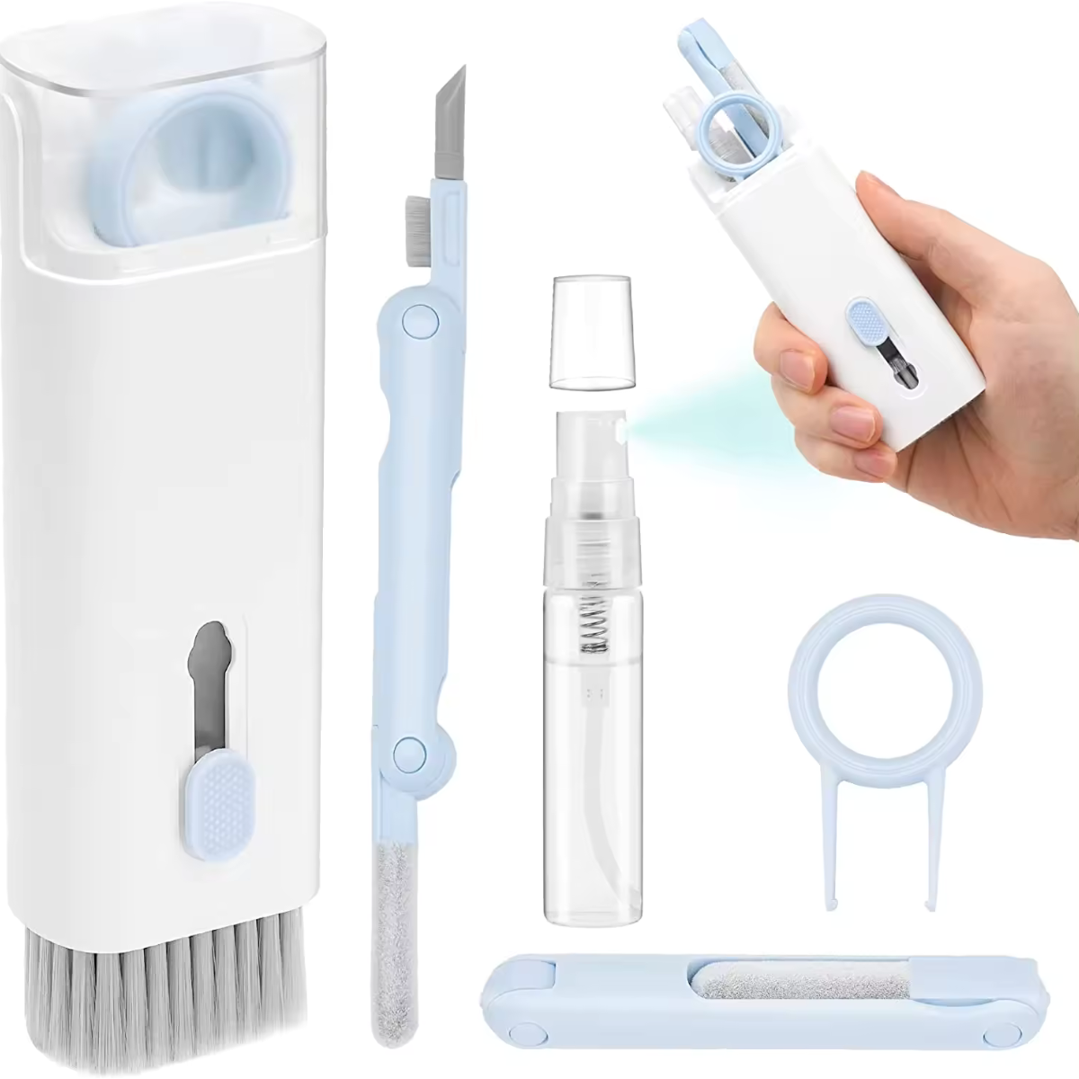 Kit de nettoyage multifonction 7 en 1 – pour clavier, téléphone, écouteurs – Wizzi Tunisie