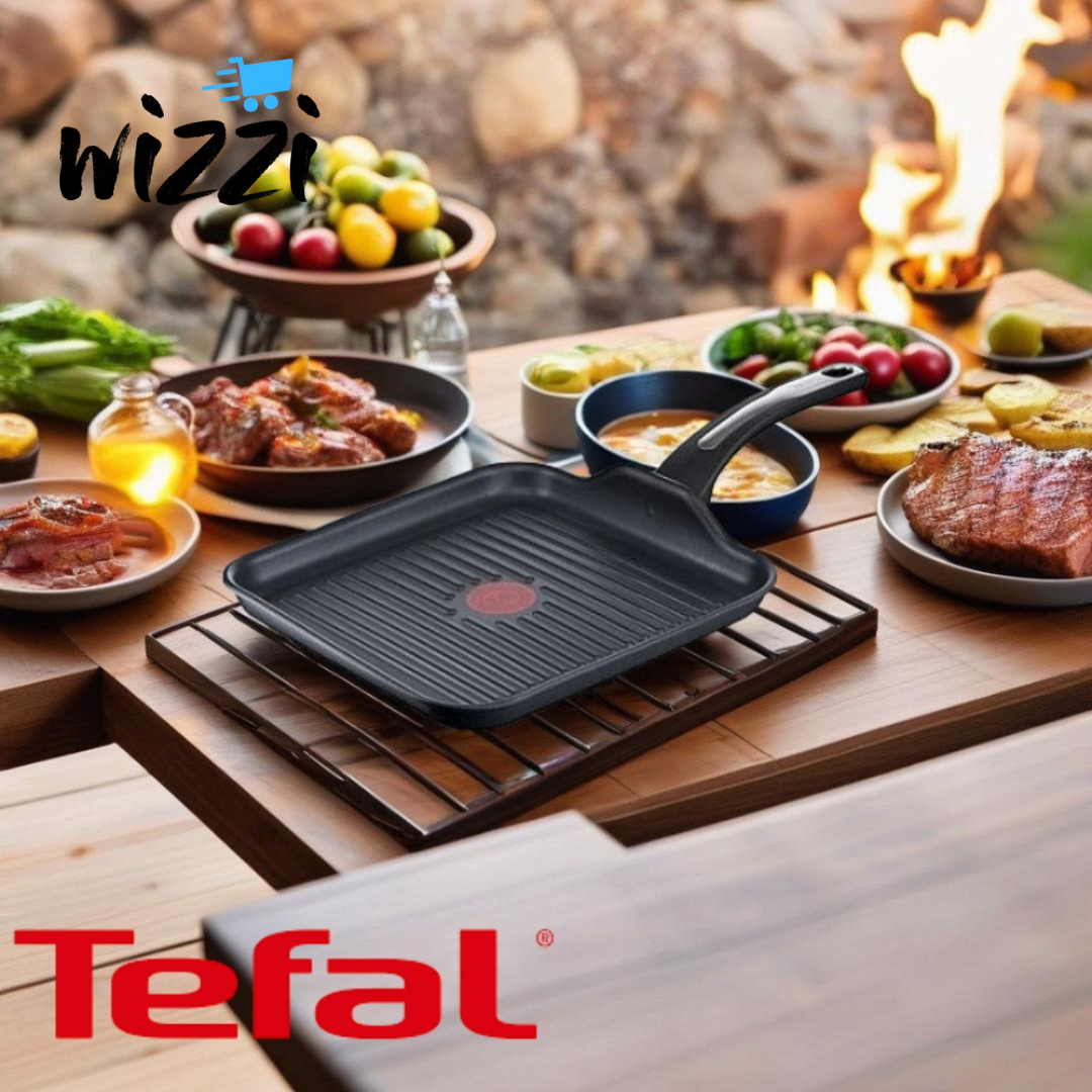 Poêle Grill Tefal Selection 26x26 cm – Induction & Revêtement Titane | Wizzi - My Store