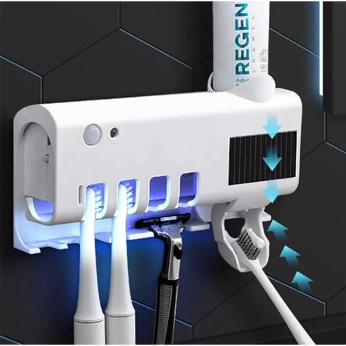 Stérilisateur Brosse à Dents + Distributeur Dentifrice Automatique | Wizzi - My Store