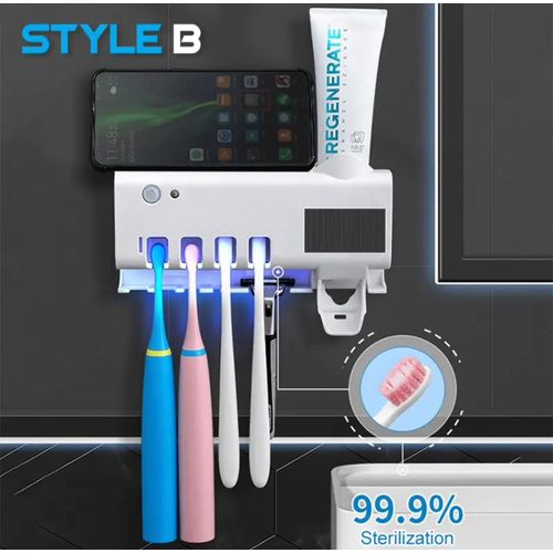 Stérilisateur Brosse à Dents + Distributeur Dentifrice Automatique | Wizzi - My Store