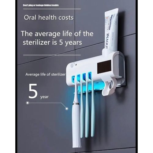 Stérilisateur Brosse à Dents + Distributeur Dentifrice Automatique | Wizzi - My Store