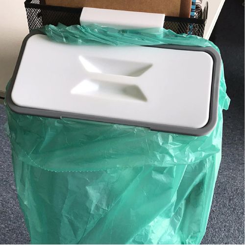 Support Sac Poubelle avec Couvercle – Fixation Porte ou Tiroir | Wizzi - My Store