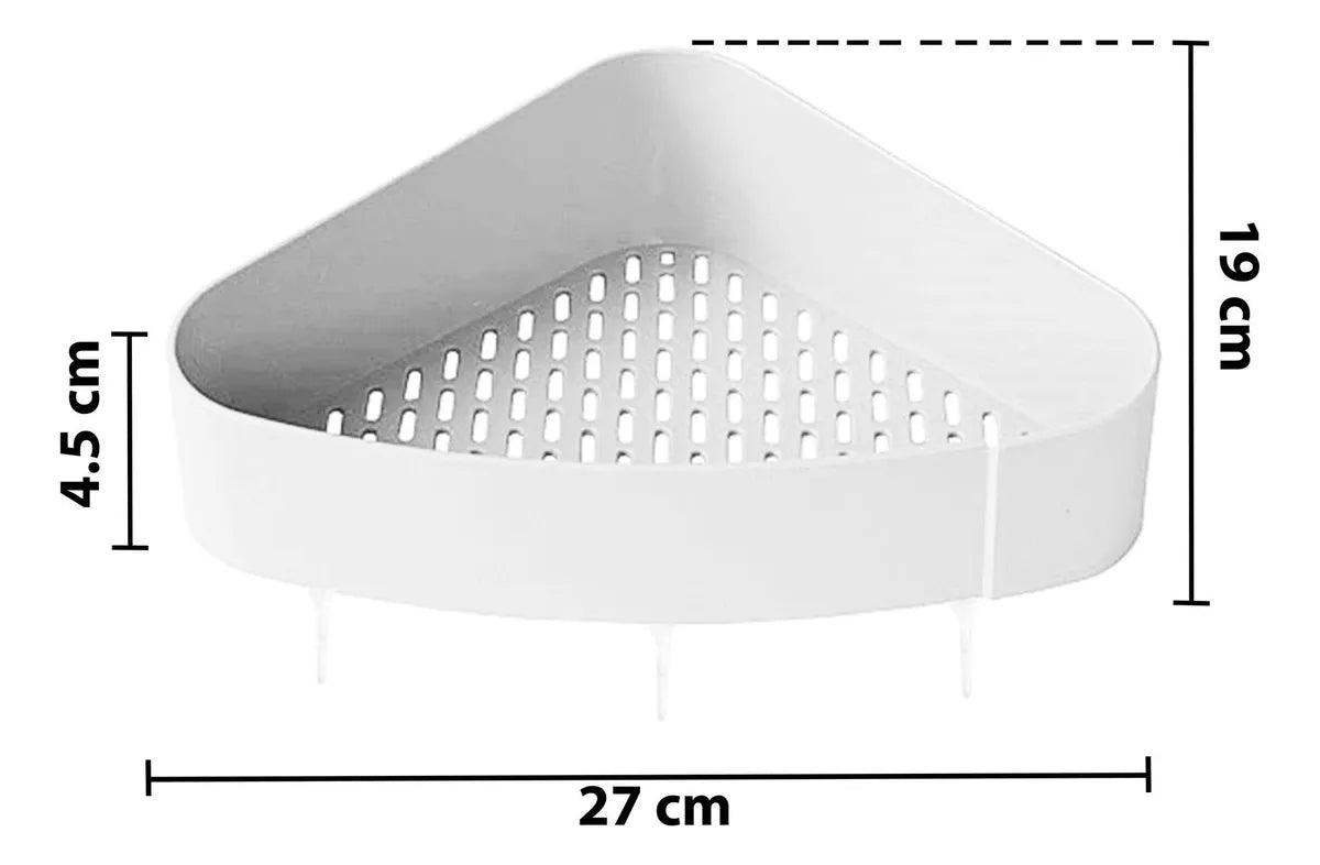 Étagère de douche installée dans un angle de salle de bain tunisie
