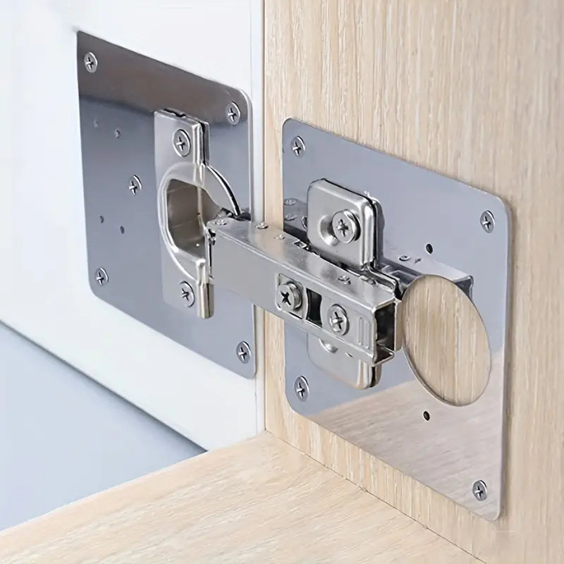 Kit De Réparation Charnières Pour Porte et Placard - 4 Plaques