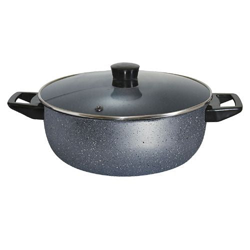 Batterie de Cuisine 12 Pièces Cook'art Granite - Bleu-BAT-12BG - My Store