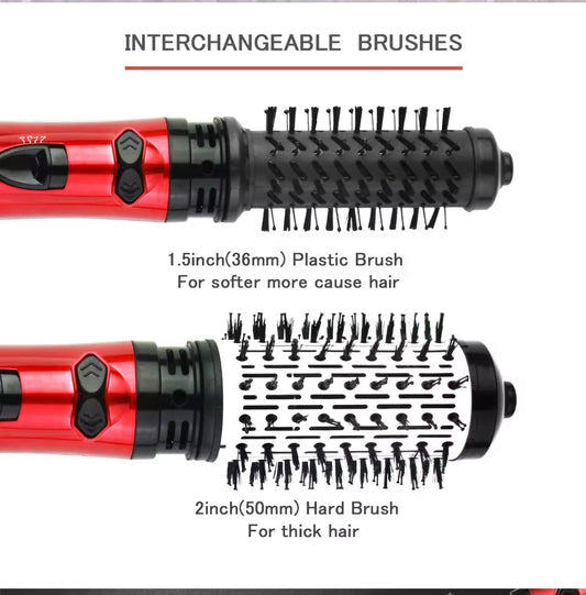 Brosse Soufflante Rotative 2-en-1 – Brushing, Boucles & Lissage - My Store