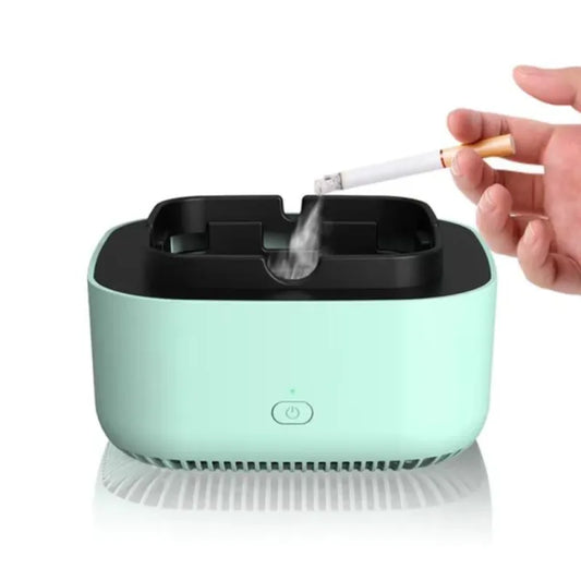 Cendrier électronique avec purificateur d’air 2-en-1 – design moderne et anti-odeur