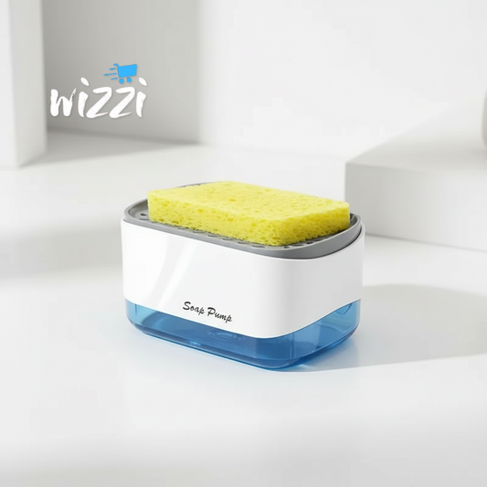 Distributeur de savon avec support éponge pour cuisine moderne Tunisie