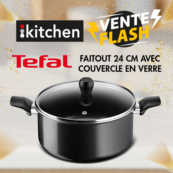 Faitout 24 cm Access + couvercle en verre - My Store