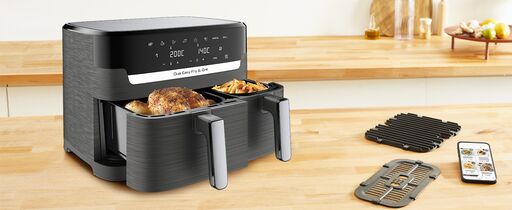 Friteuse sans huile Dual Easy Fry & Grill - My Store