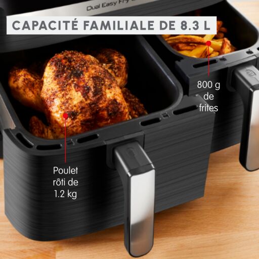 Friteuse sans huile Dual Easy Fry & Grill - My Store