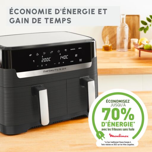 Friteuse sans huile Dual Easy Fry & Grill - My Store