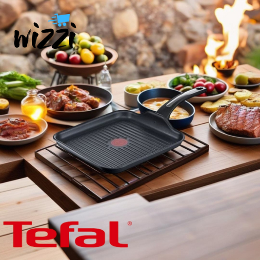 Poêle Grill Tefal Selection 26x26 cm – Induction & Revêtement Titane | Wizzi - My Store