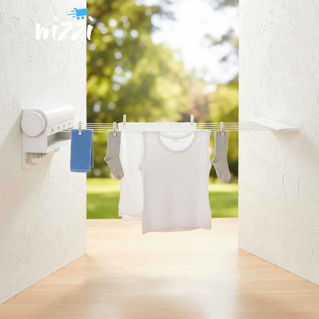 seche-linge-retractable-a-5-lignes-corde-a-linge