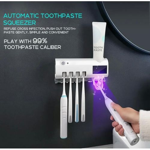 Stérilisateur UV pour brosses à dents avec distributeur automatique de dentifrice – Wizzi Tunisie


