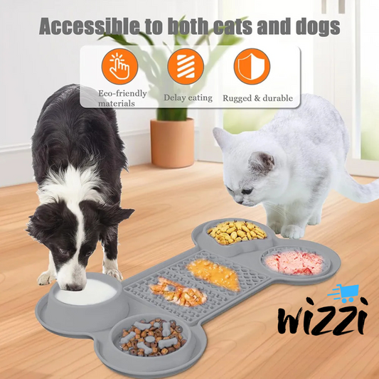 Tapis de léchage multifonction pour chiens et chats – anti-glouton et apaisant – Wizzi Tunisie

